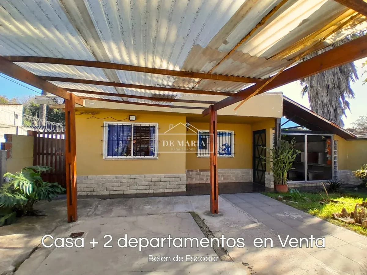 VENTA CASA DE 5 AMBIENTES CON DOS DEPARTAMENTOS EN BELEN DE ESCOBAR