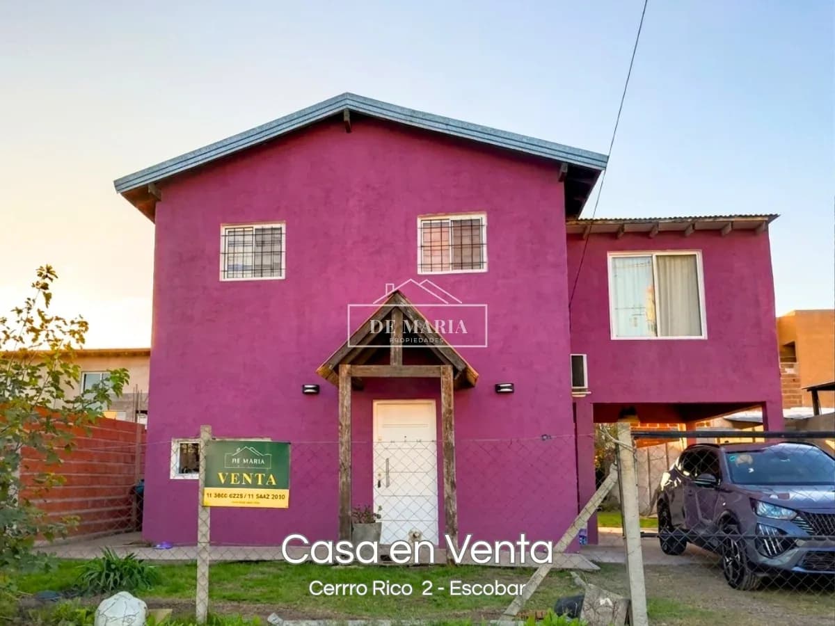 VENTA DE CASA DE 4 AMBIENTES CON PISCINA EN BARRIO CERRO RICO 2, BELEN DE ESCOBAR